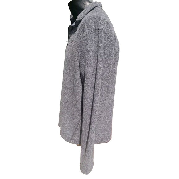 Eddie Bauer 1/4 Zip Pullover Sweater Fleece Gray Heathered Mens Size Large - Picture 9 of 16